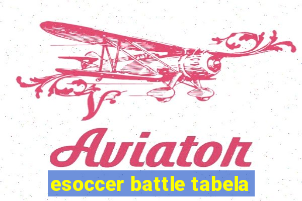 esoccer battle tabela